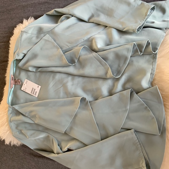 Brand New w/Tag’s Sage/Mint H&M Ruffle Jacket - Picture 3 of 4